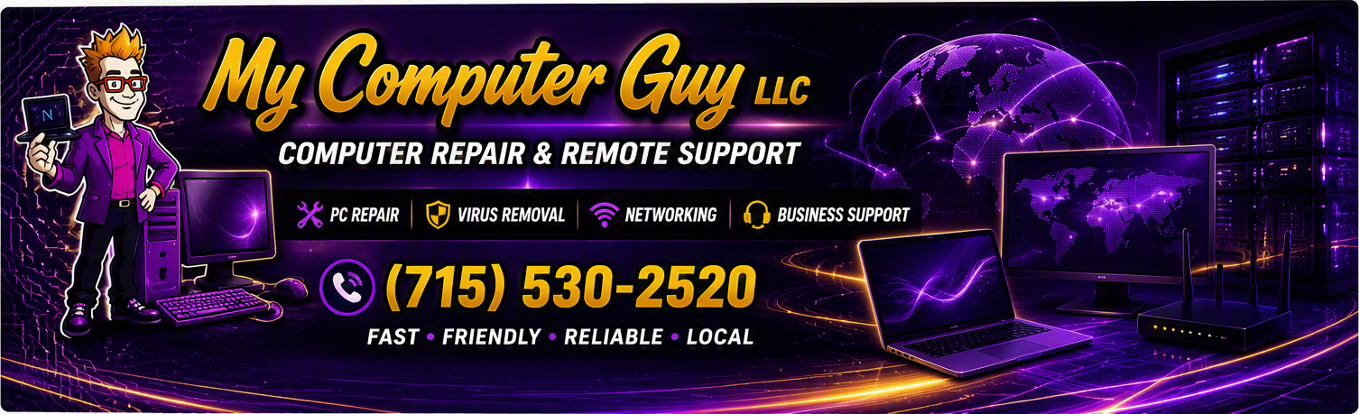 My Computer Guy LLC computer repair and remote support banner